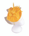 JEANNE SIMMONS 4842 RIBBON BOW FASCINATOR MUSTARD