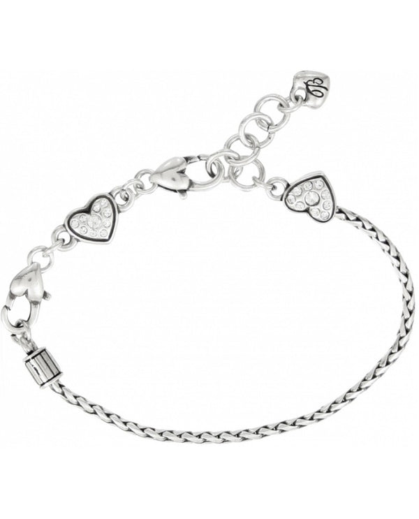 Silver Brighton J35532 Heart Slide Bracelet with sliding hearts and add your favorite charms