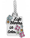 Brighton JC2203 Life Blooms Charm spring charm with colorful Swarovski crystals