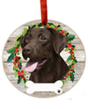Chocolate Labrador Ornament 550-22