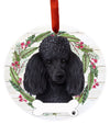 Black Poodle Ornament 550-29