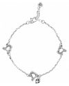 Brighton J90550 Tuscan Heart Anklet delicate silver anklet with small hearts