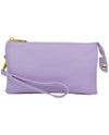 Zip Top Cross Body Handbag 7013 Purple