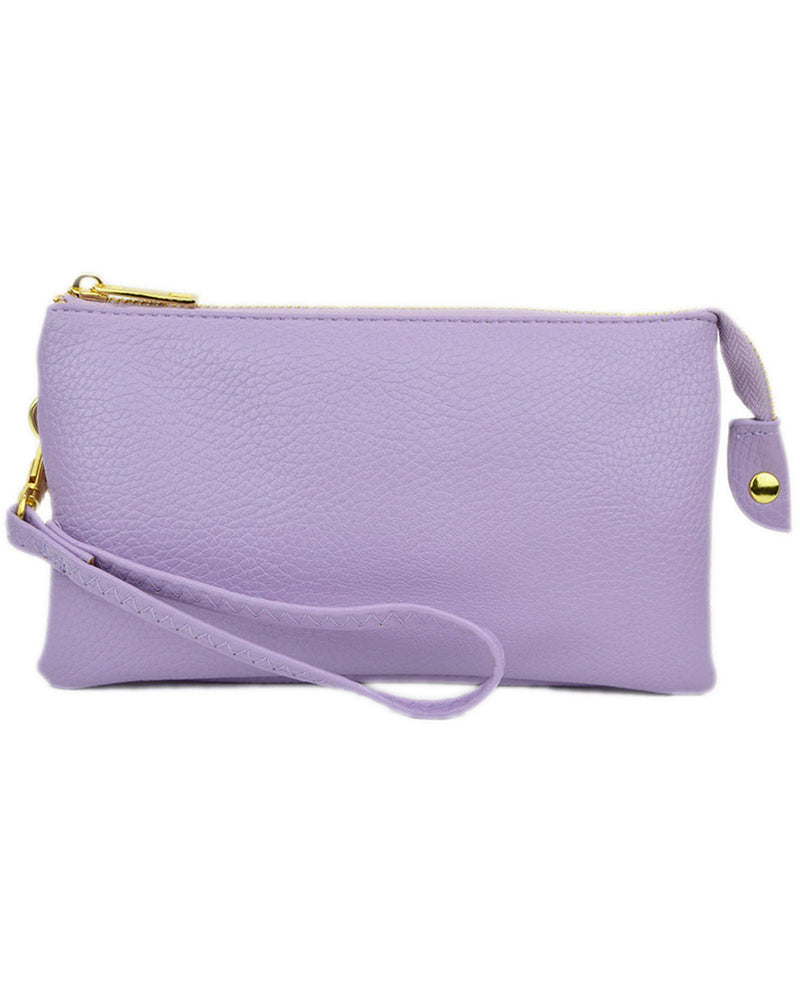 Zip Top Cross Body Handbag 7013 Purple