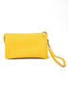 Zip Top Cross Body Handbag 7013 Yellow