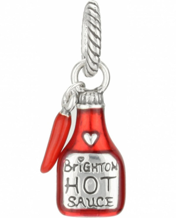 Brighton J90962 ABC Louisiana Charm red hot sauce charm with chili pepper