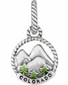 Brighton J91302 ABC Colorado Charm silver Colorado mountain charm