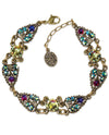 Anne Koplik BR4675MUL Stone Heart Bracelet gold bracelet with majestic Swarovski crystals