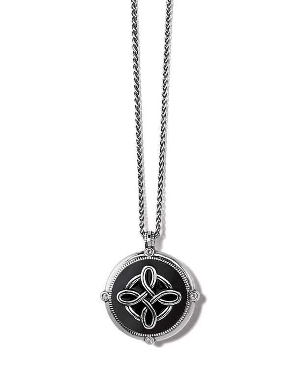 BRIGHTON JM7357 INTERLOK NOIR HEIRLOO REVERSIBLE NECKLACE