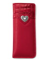 Brighton E5220L Bellissimo Heart Reader Case lipstick red leather case for glasses