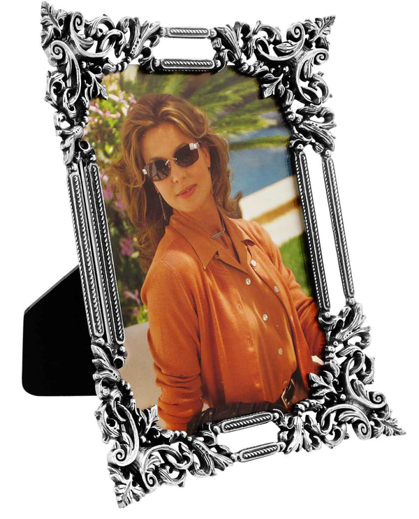 Brighton G10150 The Romance Grand Frame 5x7 silver frame with lace like details