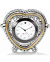 Brighton G20112 Heartbeat In Time Clock silver heart-shaped clock for a wedding gift