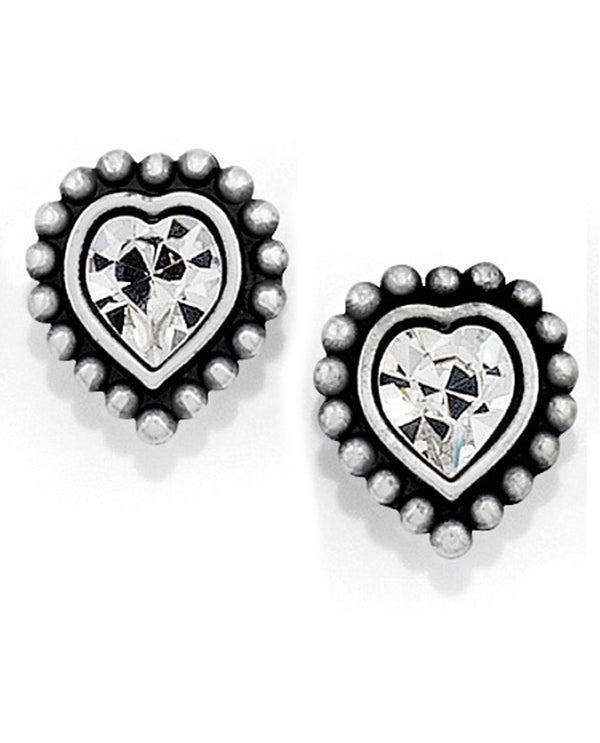 Brighton J20622 Shimmer Heart Mini Post Earrings