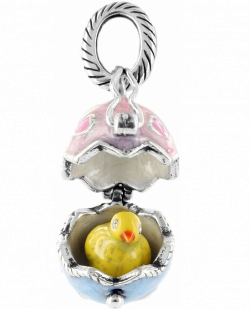 Brighton J91792 Peep A Boo Charm Easter egg charm with chick inside