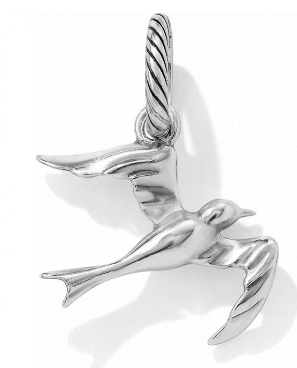 Brighton JC2840 Soaring Seagull Charm silver nautical seagull charm