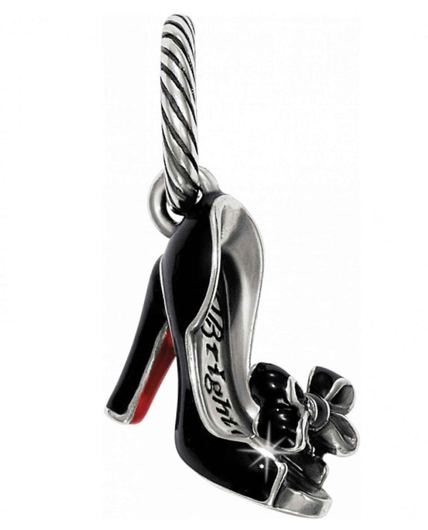 Brighton JC3043 Bow Peep Toes Charm black high heel charm