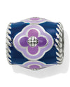 Brighton JC3850 Casablanca Jewel Bead purple and blue floral print bead