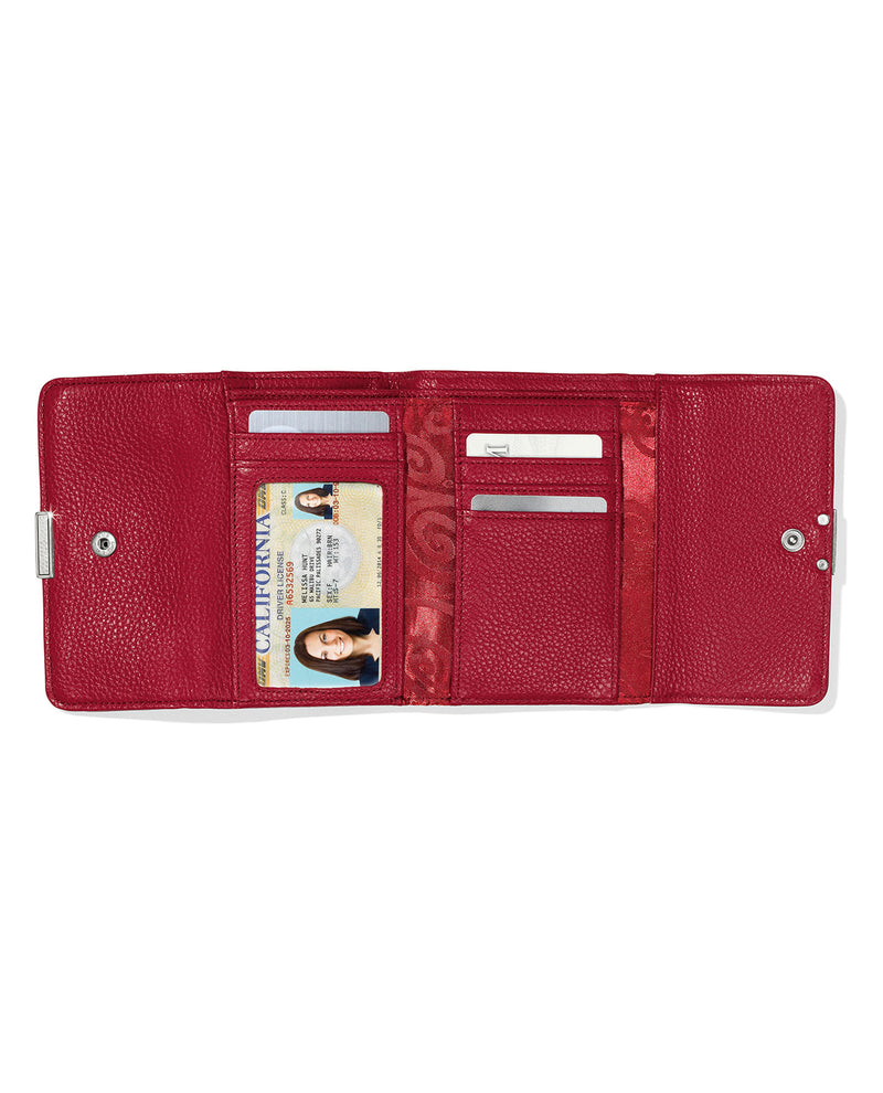 Brighton T22437 Barbados Double Flap Medium Wallet Lipstick