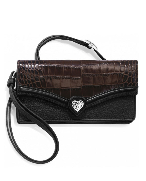 Brighton black leather purse, - Gem