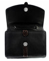 Brighton T40709 Nepal Organizer black leather organizer bag with built in wallet