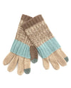 Stripe Knit Glove beige