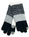 BLACK Stripe Knit Glove