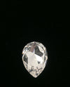 Pear Shape Magnetic Brooch Clear