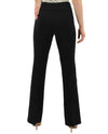 Back of  Insight NY Bootcut Solid Scuba Pants in black are heavy weight both slimming and smoothing