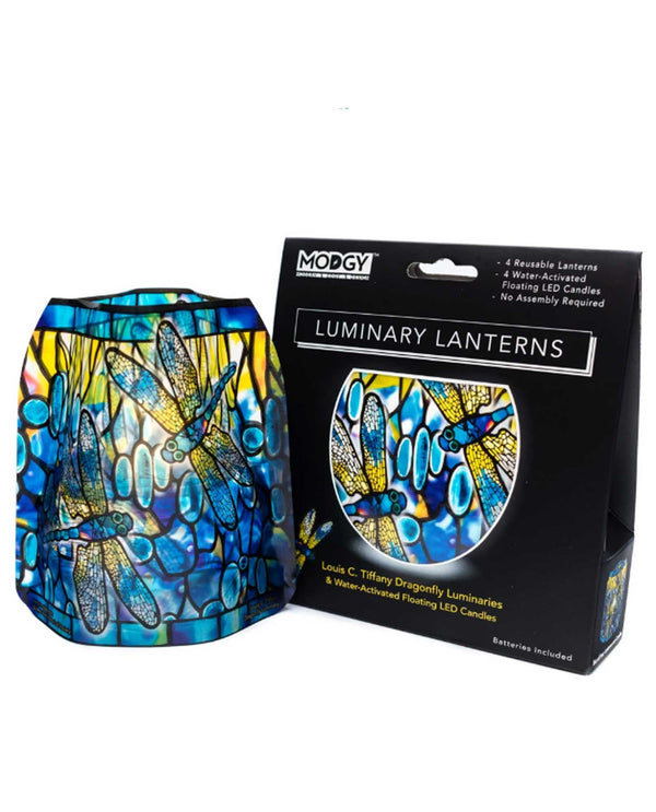 Modgy LUM3041 Dragonfly Luminary Expandable Lantern Set plastic luminary LED candle set