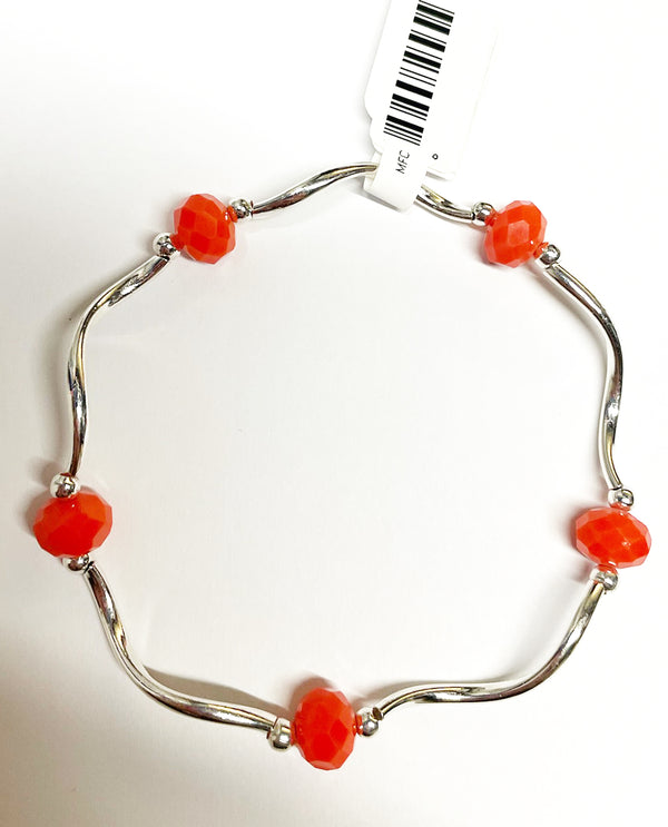 My Fun Colors 415 Crystal Bracelet-Coral