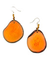 Naranja Orange Organic Tagua 1E250 Amigas Earring