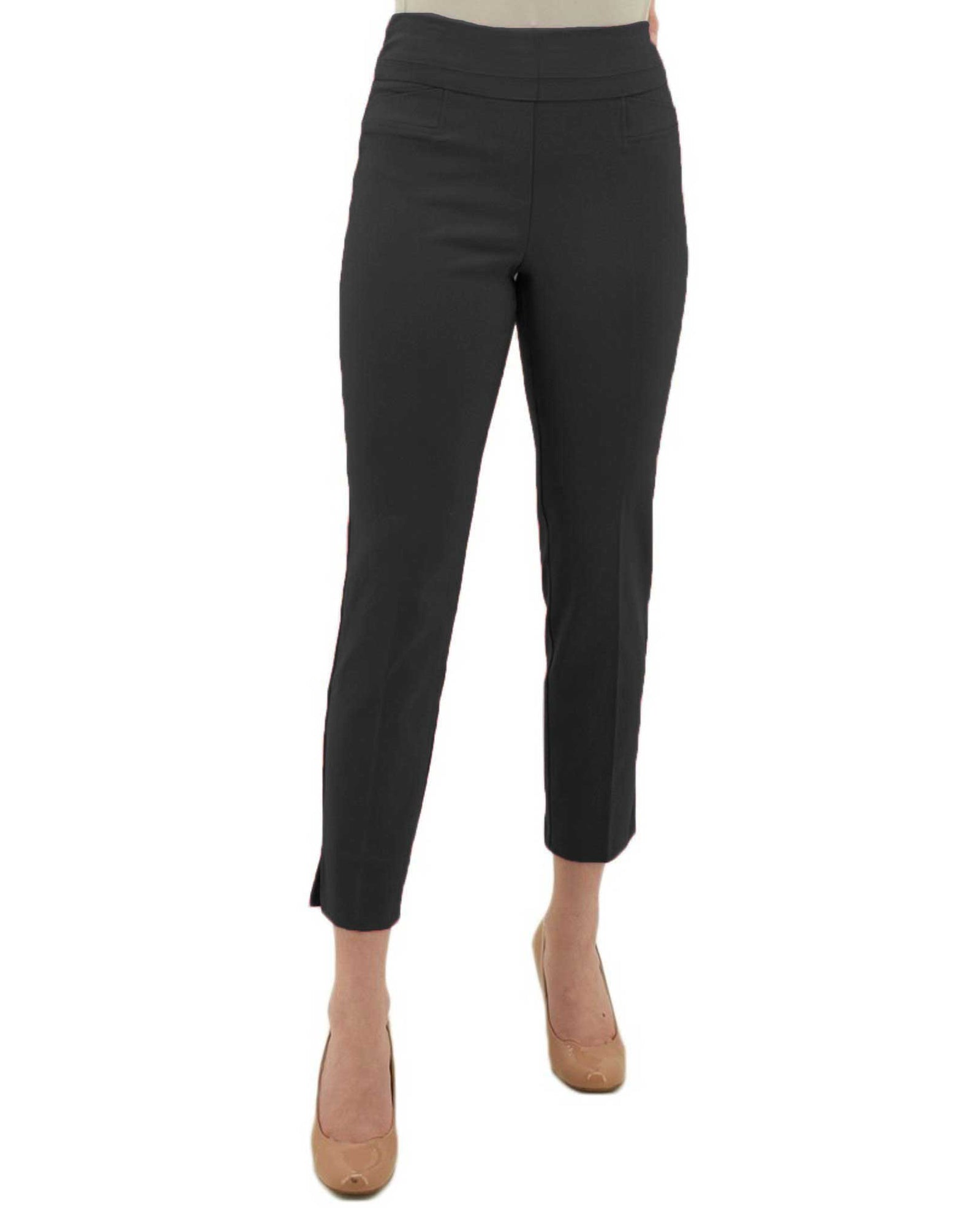 Renuar R1542 Cigarette Style Ankle Pants CL- Skinny Leg Pull On Pant