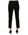 Back of Black Renuar R1772CL Ankle Pocket Pants with comfortable tapered legs to slim you down