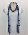 Royal Blue Beaded Scarf