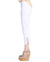 SlimSation M9038 Solid Crop Pants White