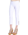 SlimSation M9038 Solid Crop Pants White