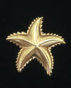 Gold Small Starfish Brooch