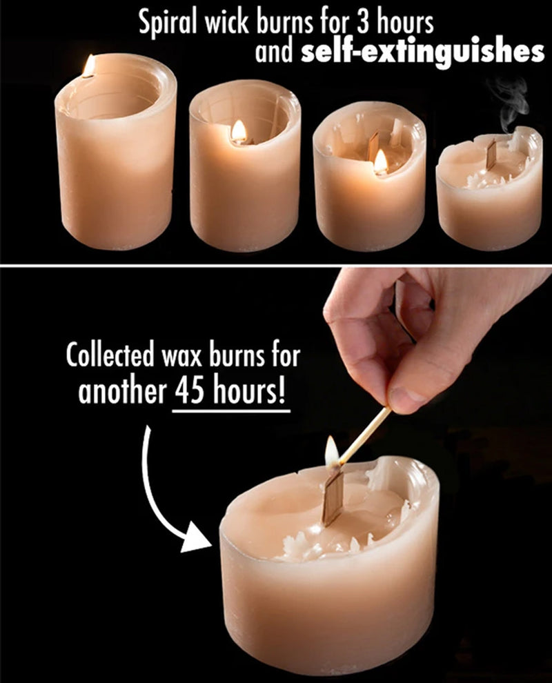 4 X 4 Spiral Candle M44