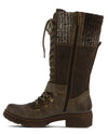 Spring Step Knit Cuff Boot Brown
