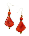 TAGUA 1E800 ALMA EARRINGS POPPY CORAL