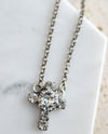  Rachel Marie Designs Tabitha Cross Crystal Necklace Clear