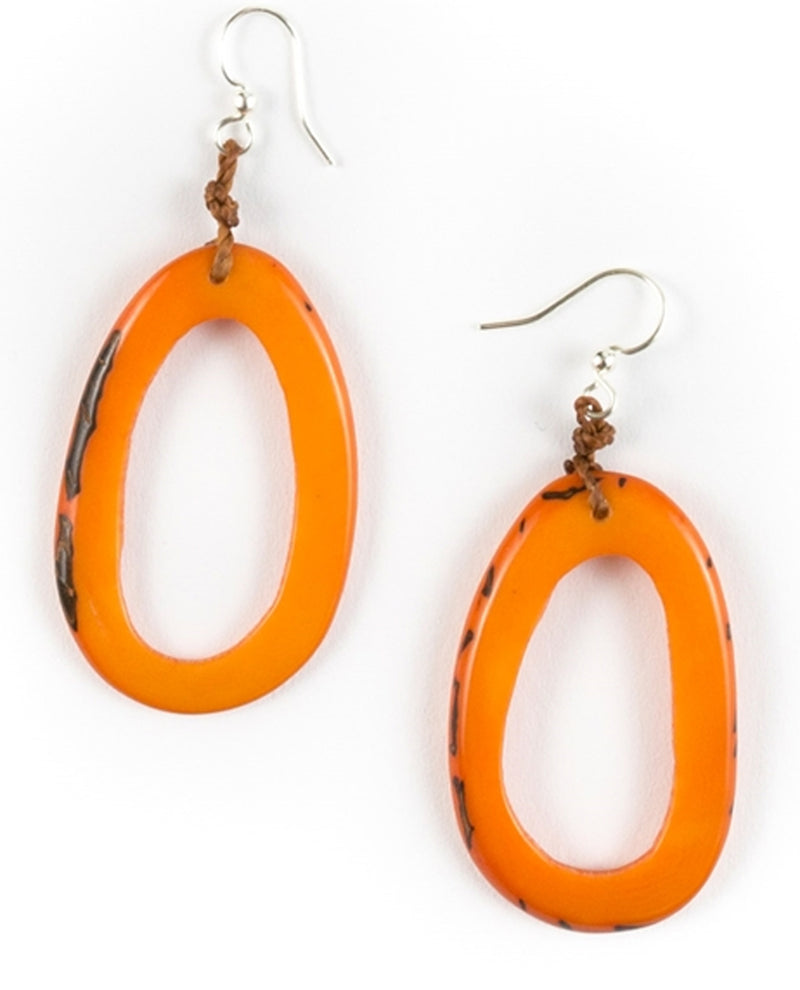 Tagua 1E440 Marianitas Earring Orange