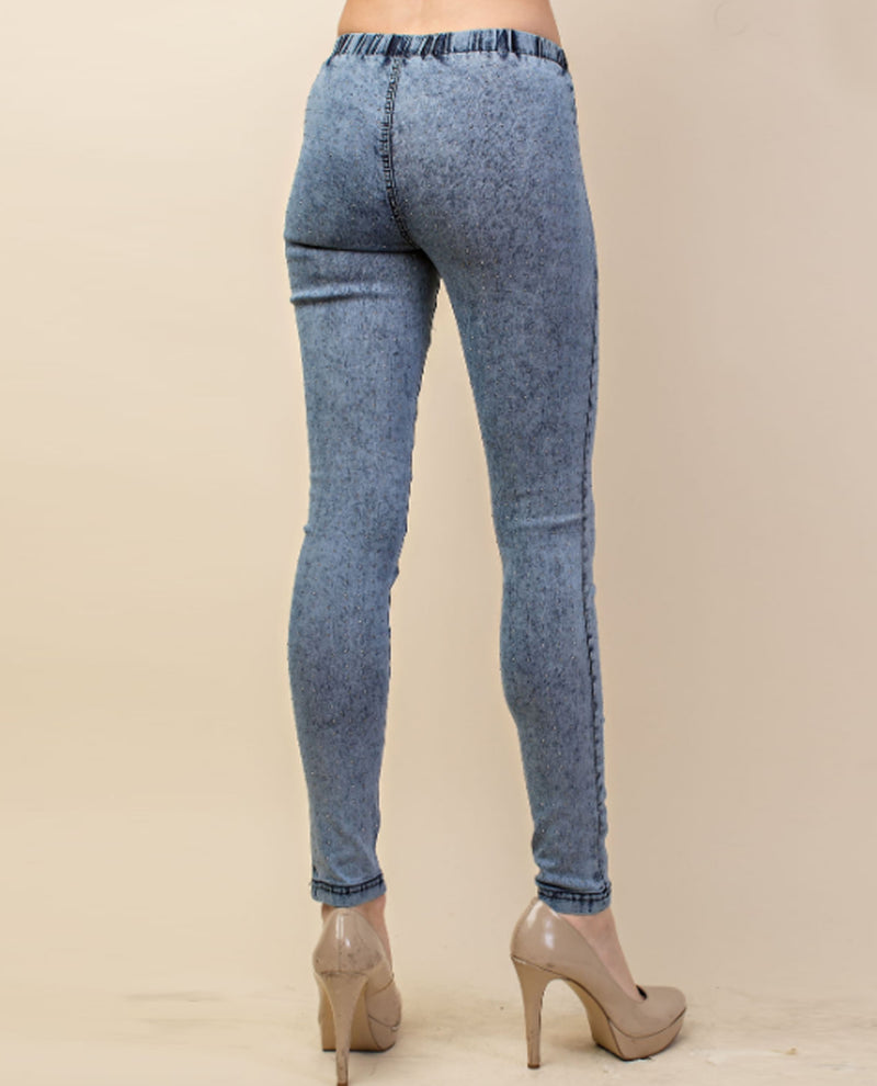 Vocal 12579P Jean Legging With Stones