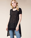Vocal 13183S Pauch Tunic With Stones Black
