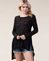 Vocal 13831L Long Sleeve Stone Top Black