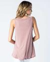 Vocal 18149T Sleeveless Tank with Stones dusty rose pink rhinestone tank top