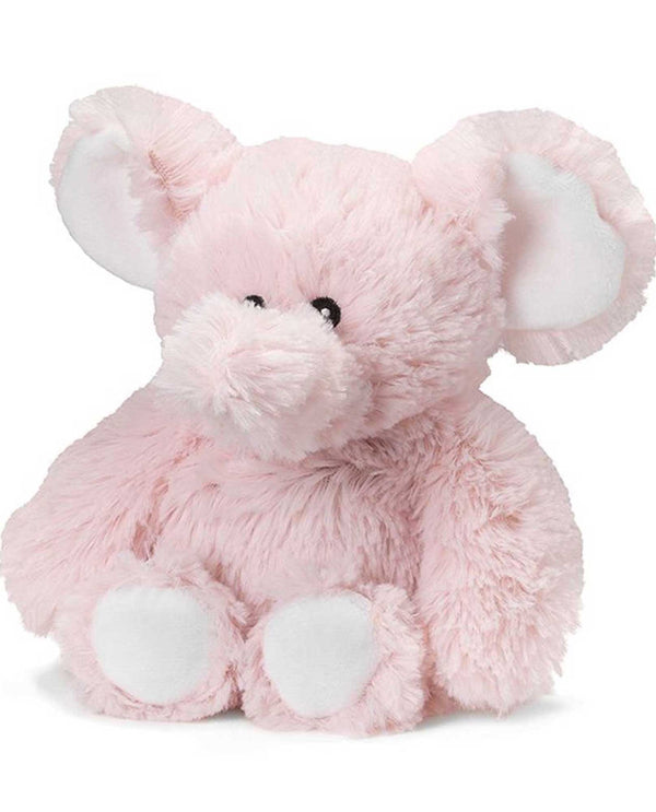 Warmies Pink Elephant Jr microwavable elephant plush animal scented with french lavender