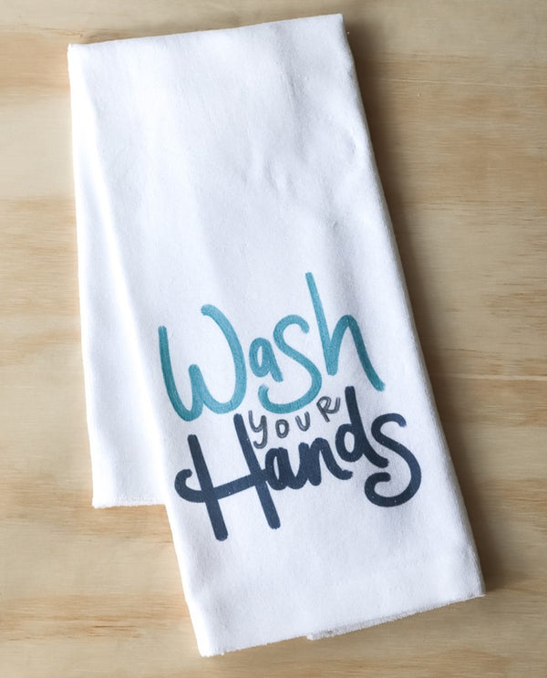 Little Birdie TXT0731TT Wash Your Hands Tea Towel