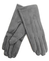 Faux Suede Tech Gloves grey
