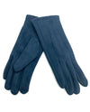 Faux Suede Tech Gloves Navy